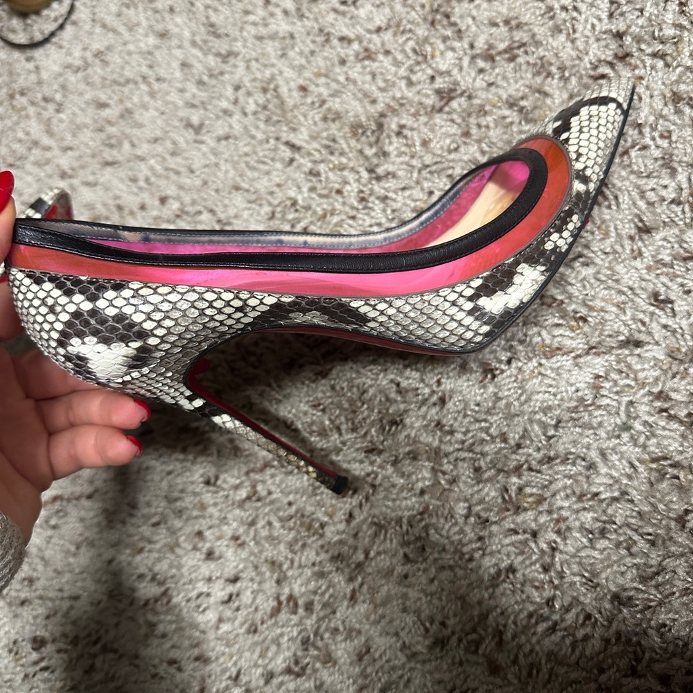 Christian Louboutin Python Heels - image 1